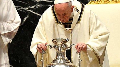 Msza Krzyżma: Liturgia pod przewodnictwem Papieża Franciszka
