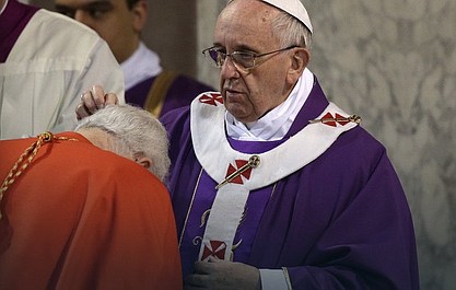 Transmisja uroczystości Środy Popielcowej z Watykanu